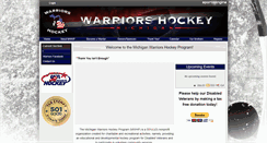 Desktop Screenshot of michiganwarriorshockey.com